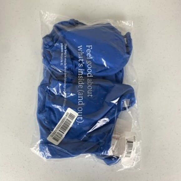 Andie The Santorini One Piece Swimsuit Blue Womens Large Cutout Keyhole - Picture 3 of 5